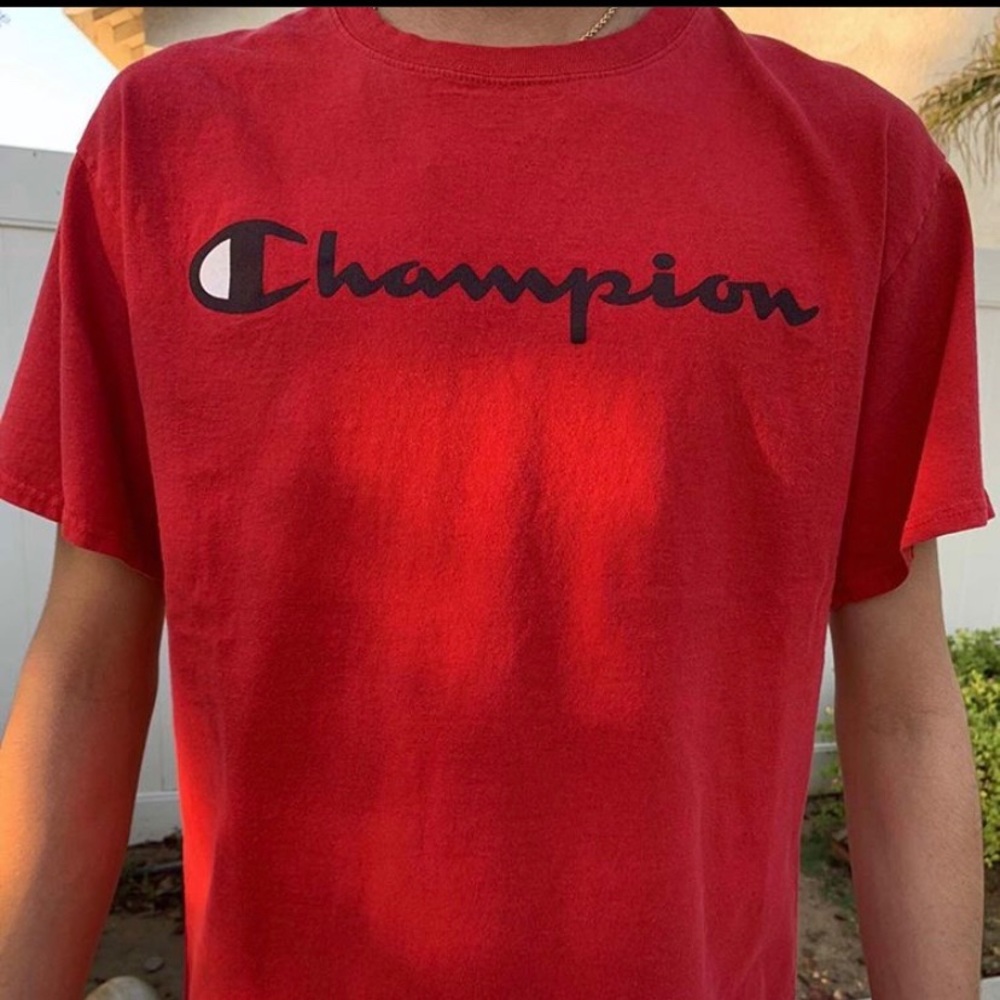 Red champion Tee